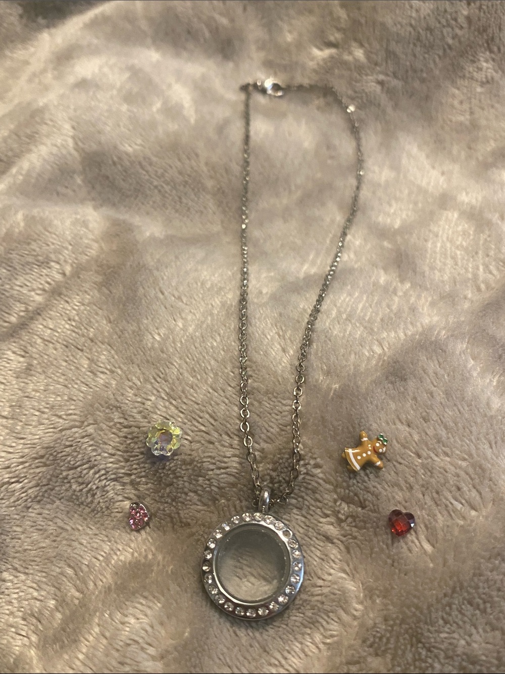 Crystal Origami Owl Mini Locket Set- Women Jewelry